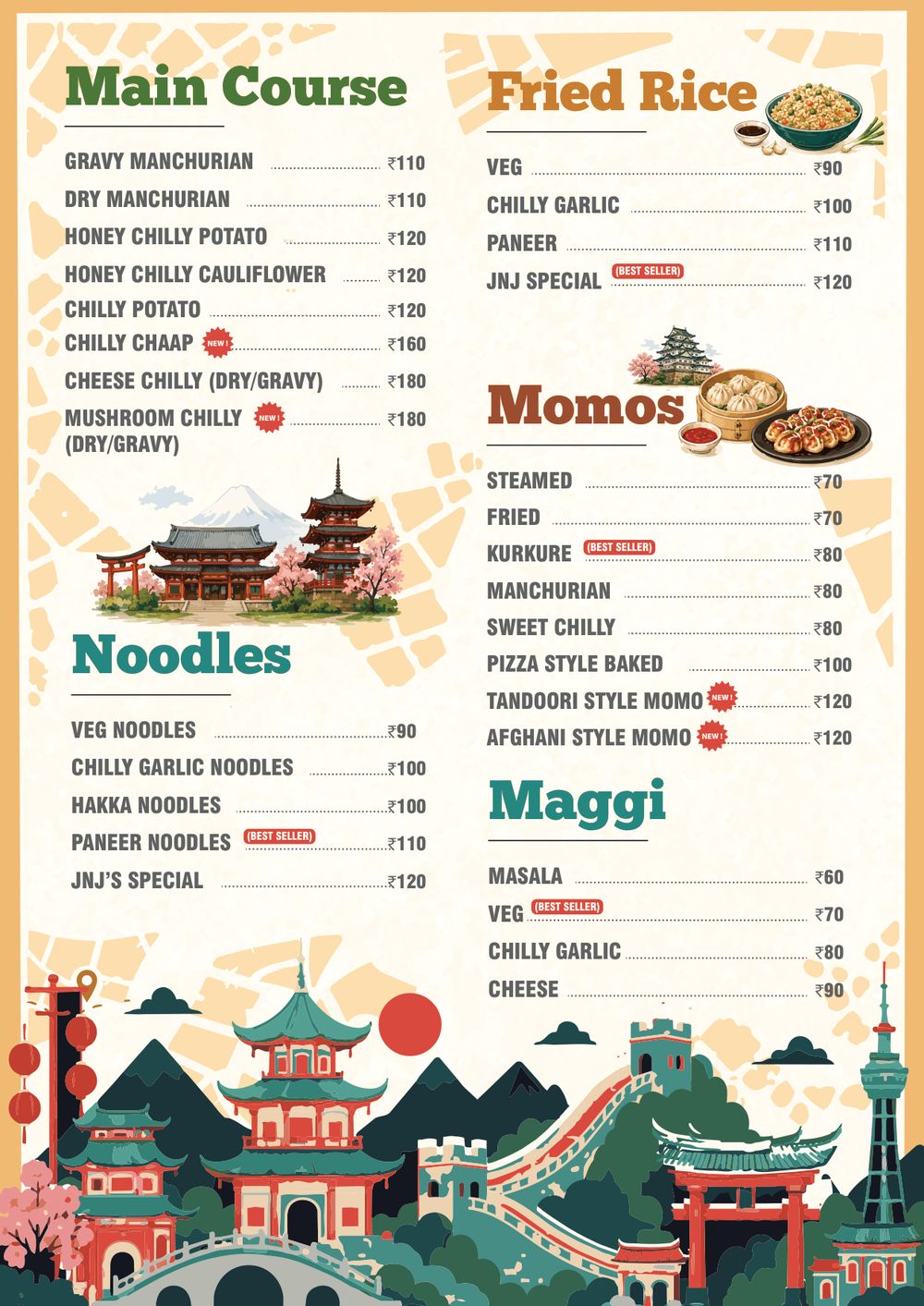 JnJ's Menu Page 4